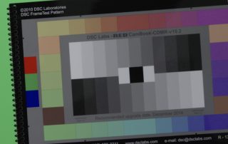 Farbkarte bei Studiodreh